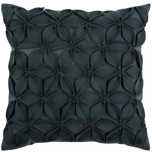 Rizzy Home Pillow Cover With Hidden Zipper In Dark Grey Set of 2 - All
