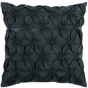 Rizzy Home Pillow Cover With Hidden Zipper In Dark Grey Set of 2 - All