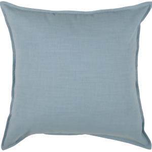 Rizzy Home Pillow Cover With Hidden Zipper In Blue And Blue Set of 2 - All