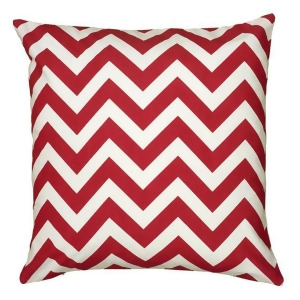 Rizzy Home Pillow Cover With Hidden Zipper In Red And White Set of 2 - All