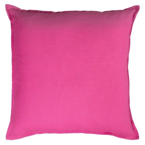 Rizzy Home Pillow Cover With Hidden Zipper In Hot Pink And Hot Pink Set of 2 - All
