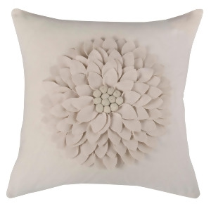 Rizzy Home Pillow Cover With Hidden Zipper In Ivory And Ivory Set of 2 - All