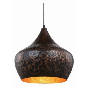 Elegant Lighting Seville Pendant Lamp D 15 H 15 Lt 1 Vintage copper Finish - All