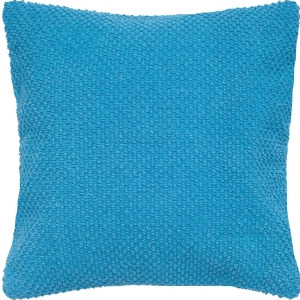 Rizzy Home Pillow Cover With Hidden Zipper In Aqua And Aqua Set of 2 - All