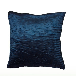 Rizzy Home Pillow Cover With Hidden Zipper In Peacock Blue Set of 2 - All