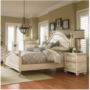 Standard Furniture Bennington White 3 Piece Poster Bedroom Set in Antique French - All