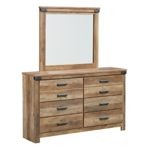 Standard Furniture Montana 6 Drawer Dresser Mirror in Pine - All