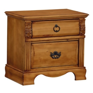 Standard Furniture Georgetown 2 Drawer Nightstand in Mellow Honey Pine - All