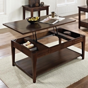 Steve Silver Crestline Lift Top Cocktail Table w/ Casters in Distressed Walnut - All