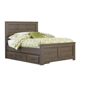 Standard Furniture Hayward Panel Bed in Dark Brown Weathered - All