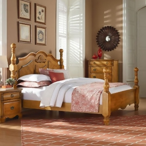 Standard Furniture Georgetown Poster Bed in Mellow Honey Pine - All