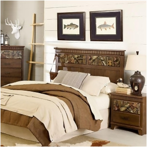 Standard Furniture Solitude 2 Piece Headboard Bedroom Set in Rustic Brown - All