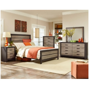Standard Furniture Fremont 4 Piece Panel Bedroom Set in Dark Smoky Weathered O - All