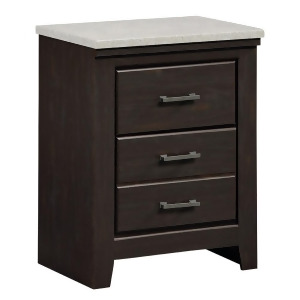 Standard Furniture Stonehill Dark 2 Drawer Nightstand in Dark Brown Pecan - All