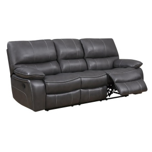 Global Furniture U0040 Reclining Sofa in Grey Leather - All