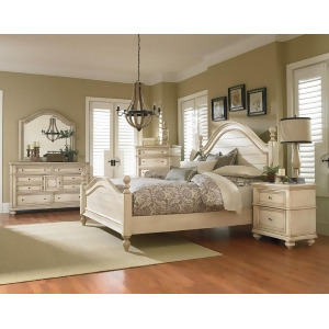 Standard Furniture Bennington White 4 Piece Poster Bedroom Set in Antique French - All
