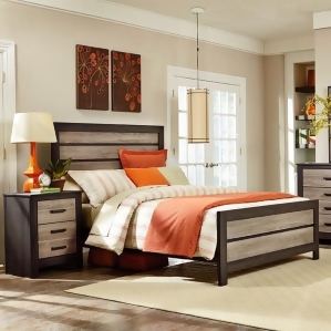 Standard Furniture Fremont 2 Piece Panel Bedroom Set in Dark Smoky Weathered O - All