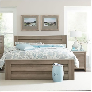 Standard Furniture Stonehill 2 Piece Mansion Bedroom Set in Weathered Oak - All