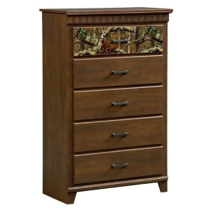 Standard Furniture Solitude 5 Drawer Chest in Rustic Brown - All