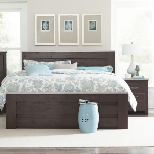 Standard Furniture Stonehill Dark 2 Piece Mansion Bedroom Set in Dark Brown Peca - All
