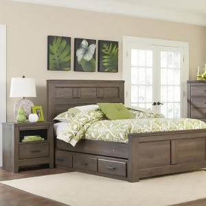 Standard Furniture Hayward 2 Piece Panel Bedroom Set in Dark Brown Weathered - All