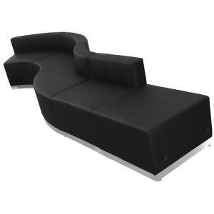 Flash Furniture Zb-803-590-set-bk-gg Hercules Alon Series Black Leather Receptio - All