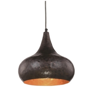 Elegant Lighting Seville Pendant Lamp D 12 H 12 Lt 1 Vintage copper Finish - All