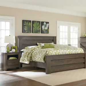 Standard Furniture Hayward 2 Piece Mansion Bedroom Set in Dark Brown Weathered - All