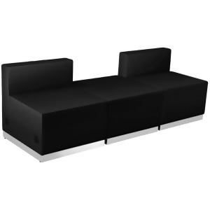 Flash Furniture Zb-803-670-set-bk-gg Hercules Alon Series Black Leather Receptio - All