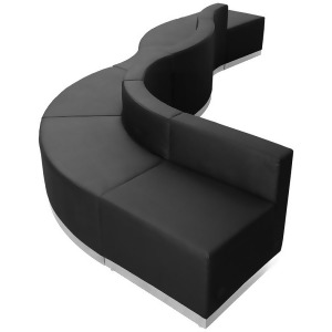 Flash Furniture Zb-803-580-set-bk-gg Hercules Alon Series Black Leather Receptio - All
