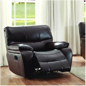 Homelegance Pecos Glider Reclining Chair in Brown Leather Gel Match - All