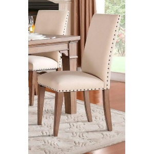 Homelegance Mill Valley Side Chair Neutral Fabric In Neutral Tone Padded Fabric - All