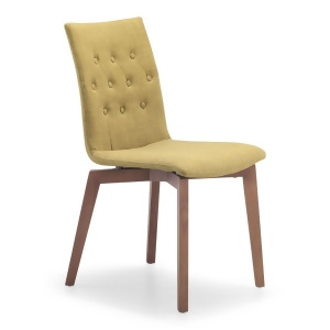 Zuo Modern Orebro Side Chair Pea Fabric Set of 2 - All