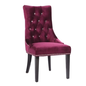 Armen Living Carlyle Side Chair In Purple - All