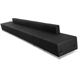 Flash Furniture Zb-803-640-set-bk-gg Hercules Alon Series Black Leather Receptio - All