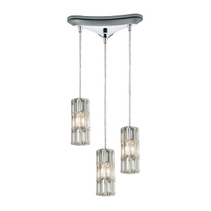 Elk Lighting Cynthia Collection 3 Light Chandelier In Polished Chrome 31486/3 - All