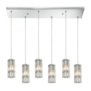 Elk Lighting Cynthia Collection 6 Light Chandelier In Polished Chrome 31486/6R - All