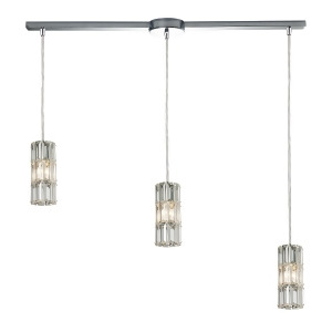 Elk Lighting Cynthia Collection 3 Light Chandelier In Polished Chrome 31486/3L - All