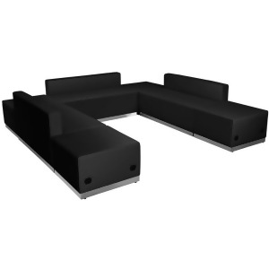 Flash Furniture Zb-803-660-set-bk-gg Hercules Alon Series Black Leather Receptio - All