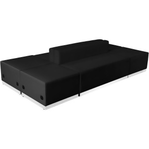Flash Furniture Zb-803-690-set-bk-gg Hercules Alon Series Black Leather Receptio - All