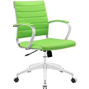 Modway Jive Mid Back Office Chair With Arms In Bright Green - All