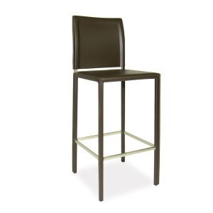 Moes Home Stallo Barstool in Charcoal Leather - All