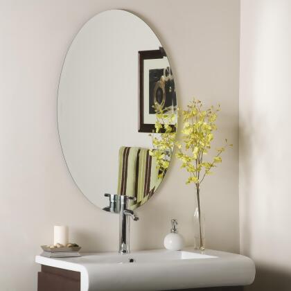 Decor Wonderland Frameless Oval Beveled Mirror 