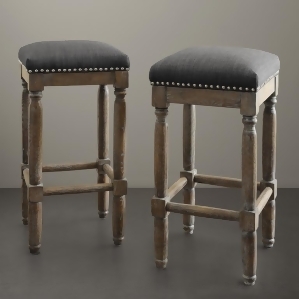 Madison Park Cirque Stool Set of 2 In Grey - All