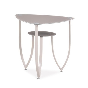 Global Furniture Triangle End Table in Beige - All