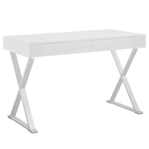 Modway Sector Office Desk In White - All