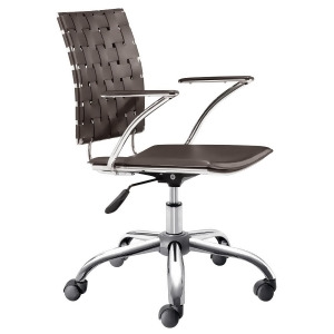 Zuo Criss Cross Office Chair in Espresso Set of 2 - All