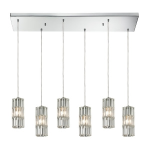 Elk Lighting Cynthia Collection 6 Light Chandelier In Polished Chrome 31487/6R - All