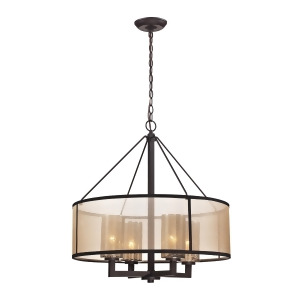 Elk Lighting Diffusion Collection 4 Light Chandelier In Oil Rubbed Bronze 5702 - All