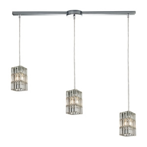 Elk Lighting Cynthia Collection 3 Light Chandelier In Polished Chrome 31488/3L - All